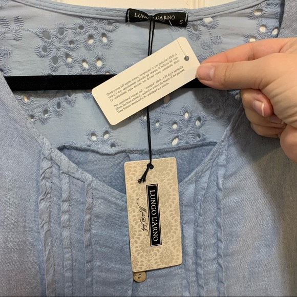 Lungo L’arno Linen Button Front Top - Picture 5 of 8